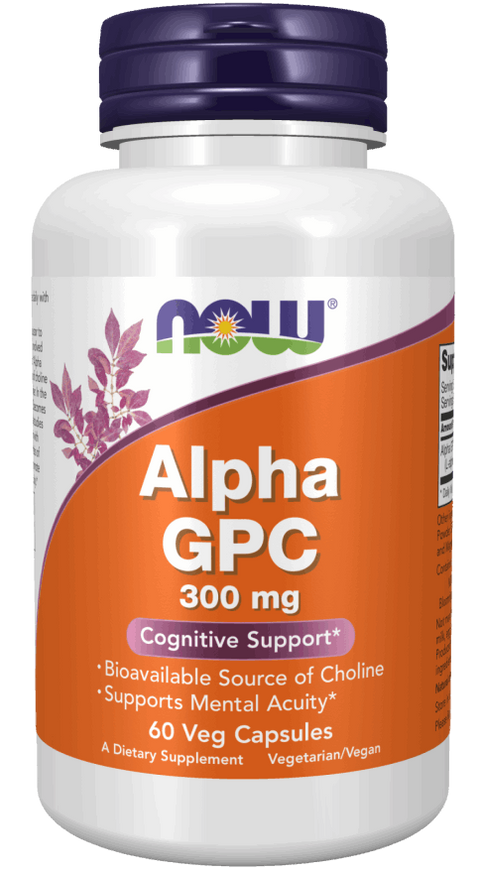 NOW Foods Alpha GPC 300mg 60 Capsules