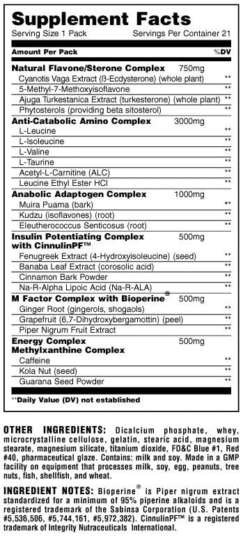 Universal Nutrition Animal M Stak 21pk - AdvantageSupplements.com