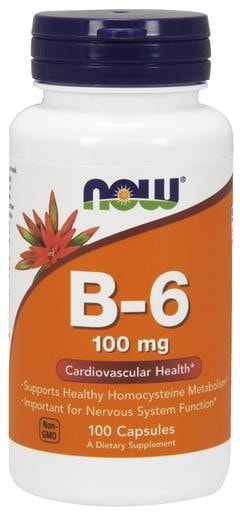 NOW Foods Vitamin B-6 100mg 100caps - AdvantageSupplements.com
