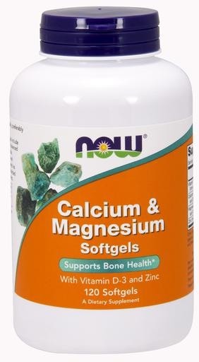 NOW Foods Calcium & Magnesium with Vitamin D-3 and Zinc 120softgels