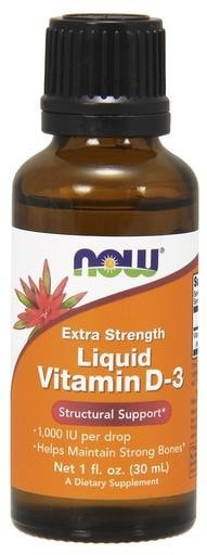 NOW Foods Extra Strength Liquid Vitamin D-3 1000IU 1oz