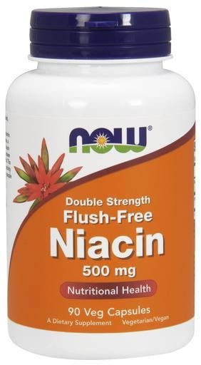 NOW Foods Flush Free Niacin 500mg 90 Veggie Caps
