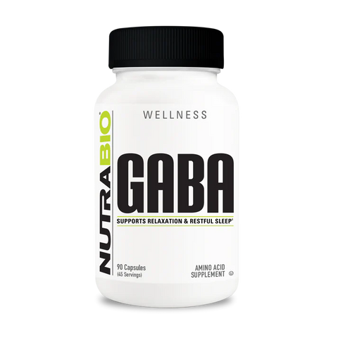 NutraBio GABA (500mg) 90 Vegetable Caps