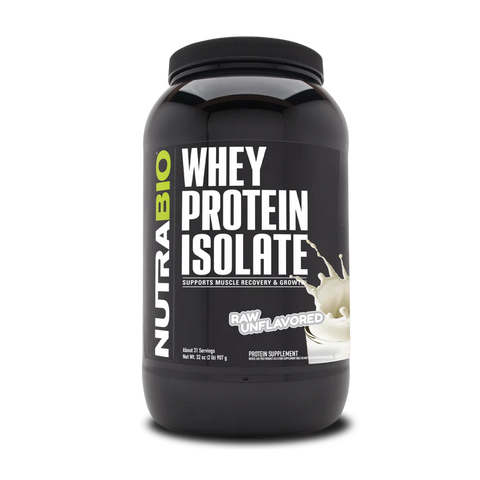 NutraBio Whey Protein Isolate 2lbs