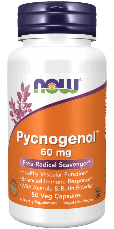 NOW Foods Pycnogenol 60mg 50 Capsules