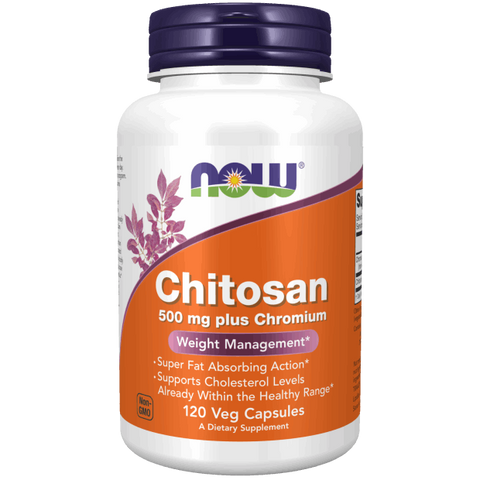 NOW Foods Chitosan 500mg Plus Chromium Veggie Caps