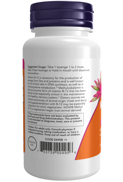 NOW Foods Methyl B-12 1,000 mcg Lozenges