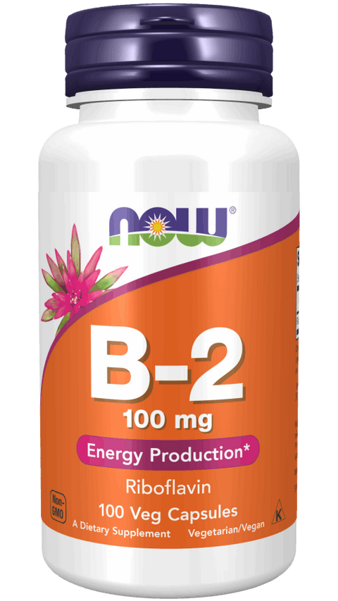 Now Foods Vitamins B-2 100mg (100 Caps)