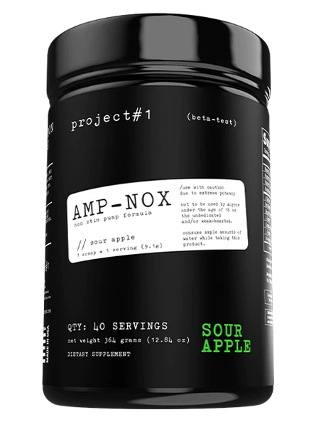Project 1 AMP-Nox Non-Stim Pre-Workout (40 Servings)