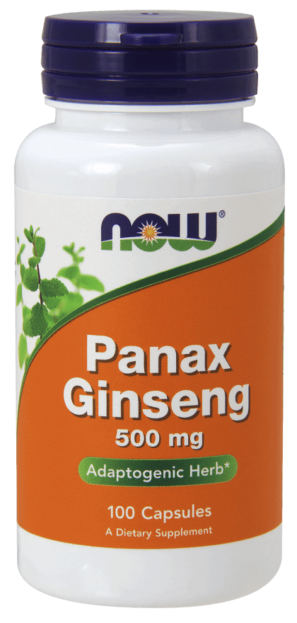 NOW Foods Panax Ginseng 500mg 100caps - AdvantageSupplements.com