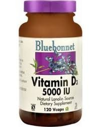Bluebonnet Nutrition Vitamin D3 5000IU 120Vcaps - AdvantageSupplements.com