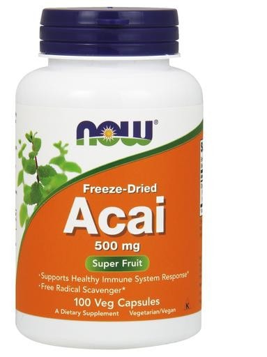 NOW Foods Acai (Freeze-Dried) 500mg 100 Veggie Caps