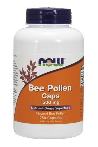 NOW Foods Bee Pollen Caps 500mg 250caps