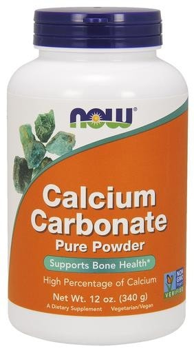NOW Foods Calcium Carbonate Pure Powder 12oz (340g)