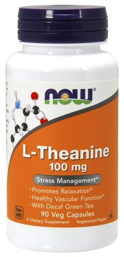 NOW Foods L-Theanine 100mg 90 Veggie Caps