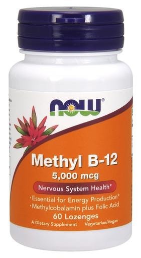 NOW Foods Methyl B-12 5000mcg 60 lozenges