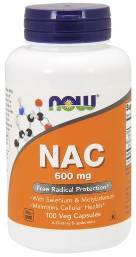 NOW Foods NAC 600mg 100 Veggie Caps