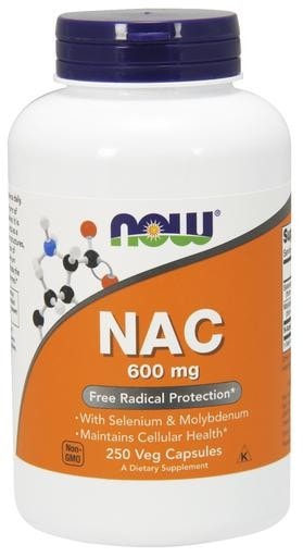 NOW Foods NAC 600mg 250 Veggie Caps