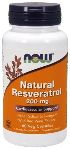 NOW Foods Natural Resveratrol 50mg 60 Veggie Caps