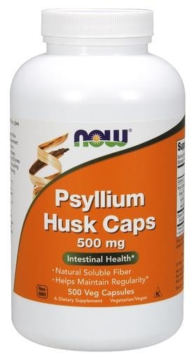 NOW Foods Psyllium Husk 500mg 500 Veggie Caps