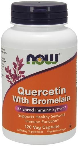 NOW Foods Quercetin with Bromelain 250mg 120 Veggie Caps
