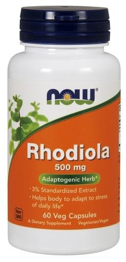 NOW Foods Rhodiola 500mg 60 Veggie Caps