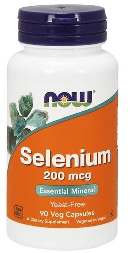 NOW Foods Selenium 200mcg 90 Veggie Caps
