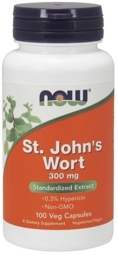 NOW Foods St. John's Wort 300mg 100 Veggie Caps