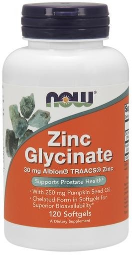 NOW Foods Zinc Glycinate 120softgels